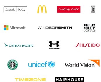 We work with great brands of all sizes