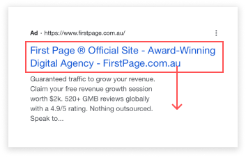 SERP Title Example