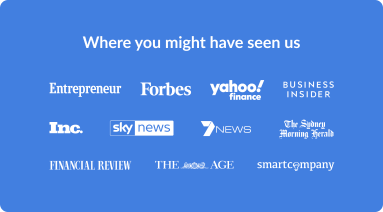 Where you might have seen First Page New Zealand - Forbes, Entrepreneur, Business Insider, Yahoo News, The Age, The Financial Review etc